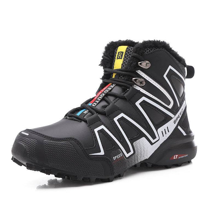 Winter Outdoors Snow Boots High-top Velvet Thermal Off-road Thickened Lightweight Mountaineering Men's Cotton Shoes - Magellan Fashion Shop