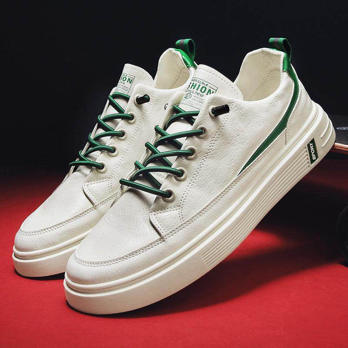 Men's Spring And Autumn Leather Sneakers - Magellan Fashion Shop