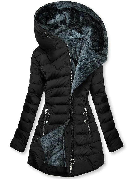 Women's Plush Hooded Mid-length - Magellan Fashion Shop