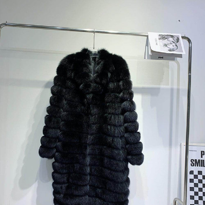 Men's Real Fur Long Fur Coat Winter - Magellan Fashion Shop