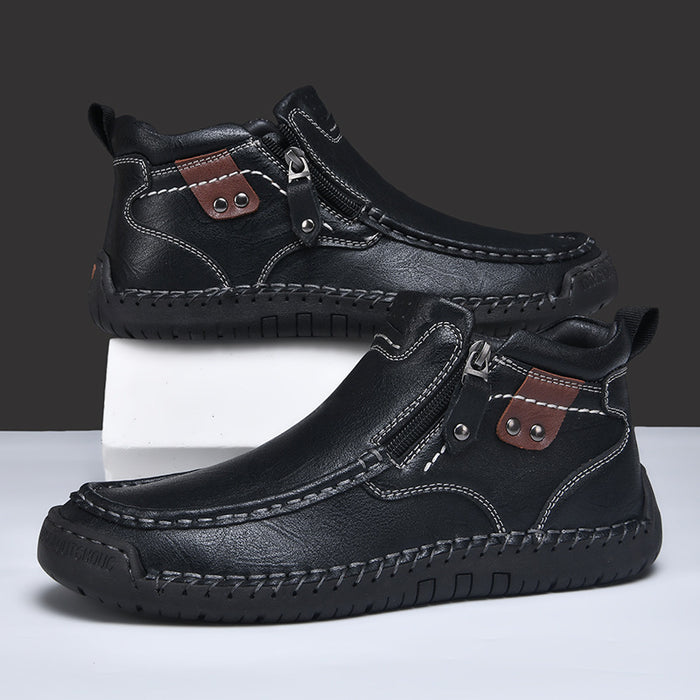 Slip-on Men's Short Boots Fashion