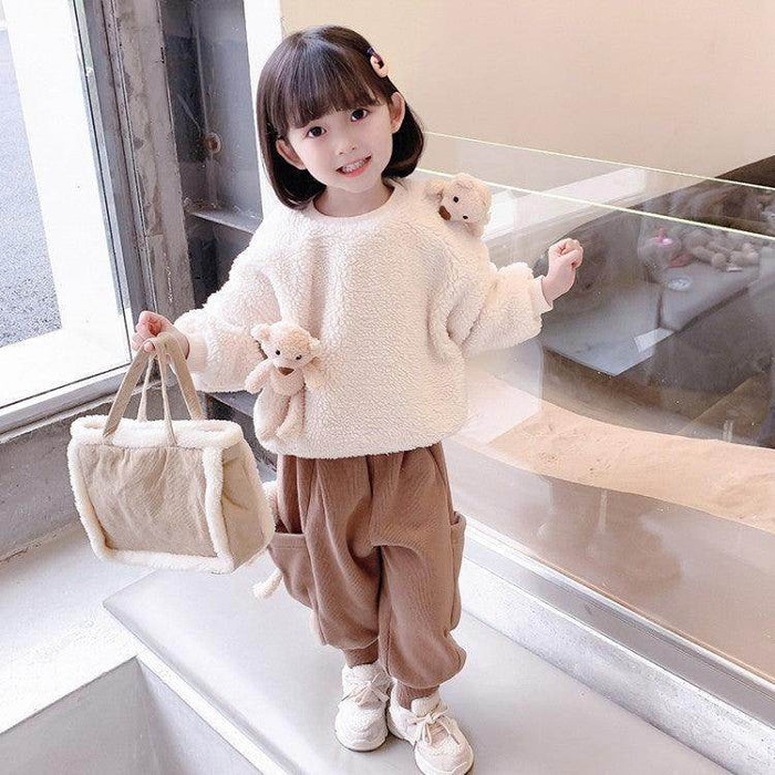 Two-piece Korean-style Warm Sweater For Children And Middle-aged Children - Magellan Fashion Shop