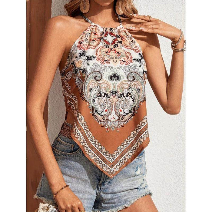 Summer Fashion Women's Wear Printed Camisole Top - Magellan Fashion Shop
