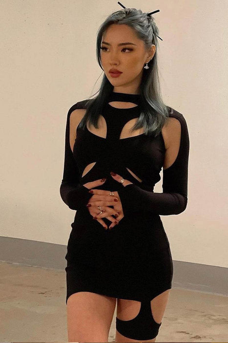 Hot Girl Hollow Out Short Package Hip Skirt Outerwear - Magellan Fashion Shop