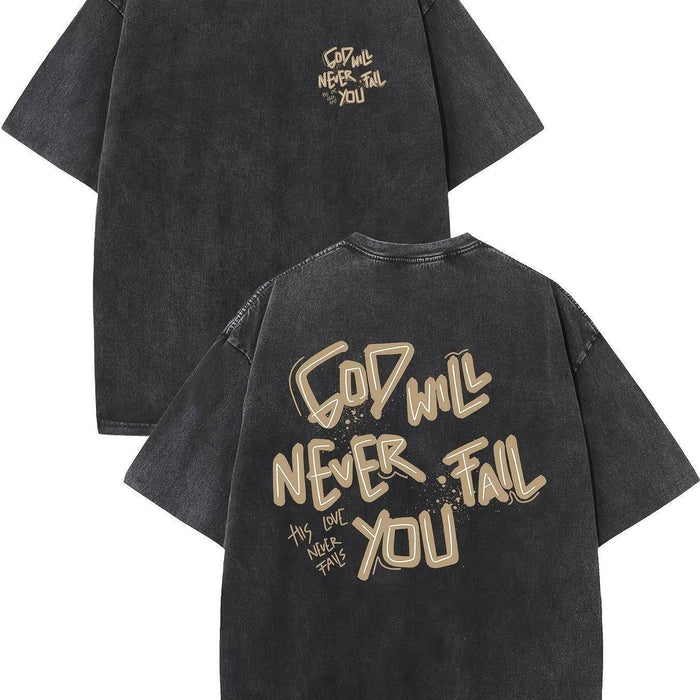 Retro Washed High Quality Cotton Pattern T-shirt - Magellan Fashion Shop