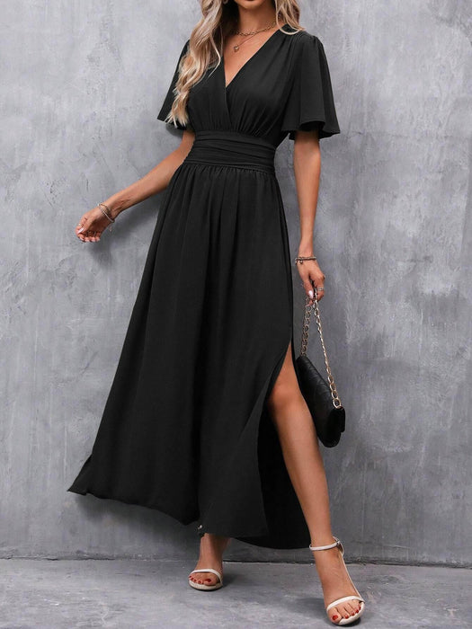 Fashionable Elegant Split Dress - Magellan Fashion Shop