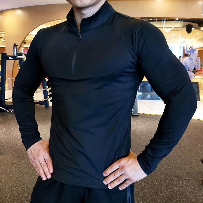 Sports Long-sleeved Men's Quick-drying High-elastic Tights - Magellan Fashion Shop