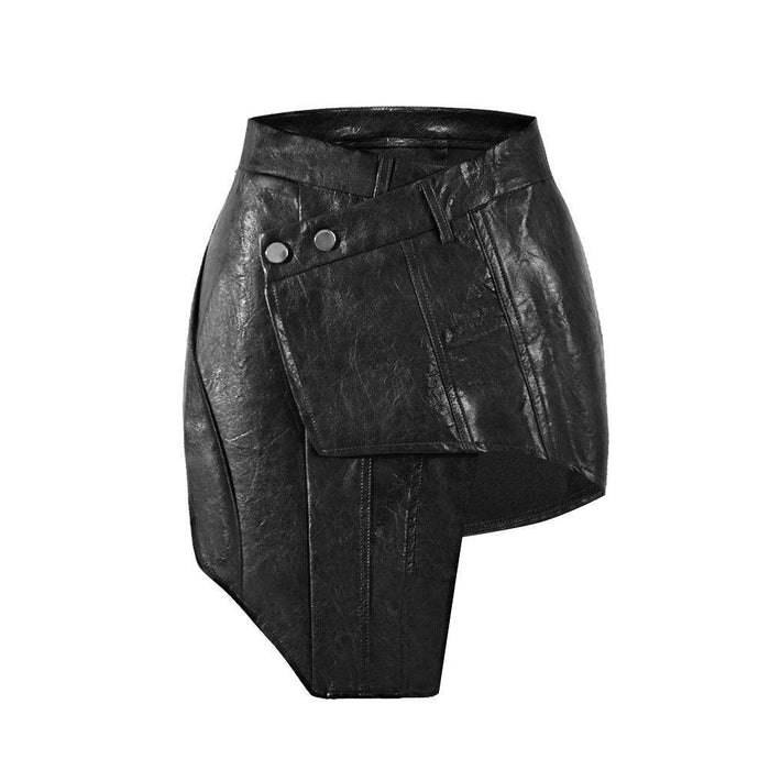 Fashion Personality PU Leather Skirt Wrapped Skirt Women - Magellan Fashion Shop