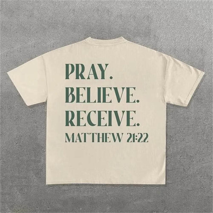 Personality Letter Pattern Oversized T-shirt Men - Magellan Fashion Shop