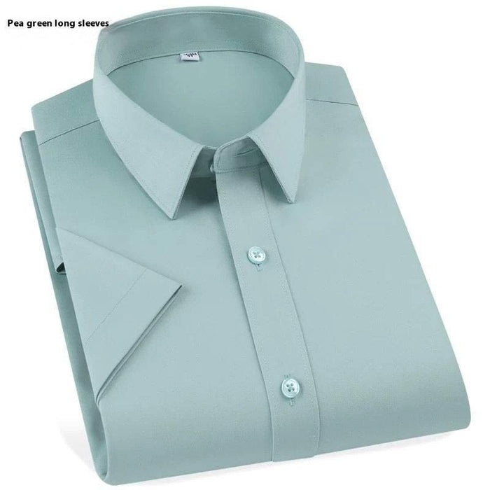 Plus Size Full Elastic Force Shirt Men's Long Sleeve - Magellan Fashion Shop