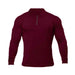 Men's fitness sports long-sleeved plain polo shirt for spring and autumn