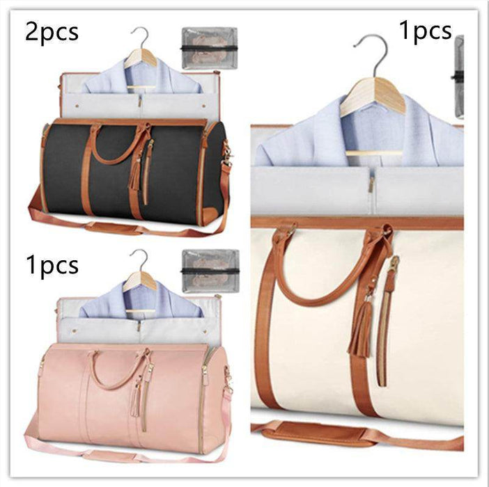 Large Capacity Travel Duffle Bag Women's Handbag Folding Suit Bag Waterproof Clothes Totes - Magellan Fashion Shop