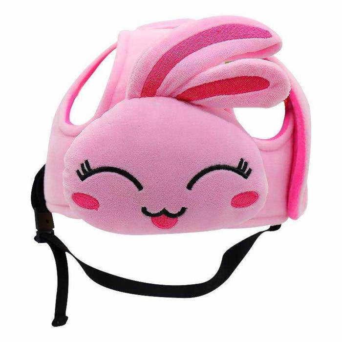 Cartoon Animal Baby Toddler Anti-collision Hat with cute frog design and soft padded protection for toddlers learning to walk