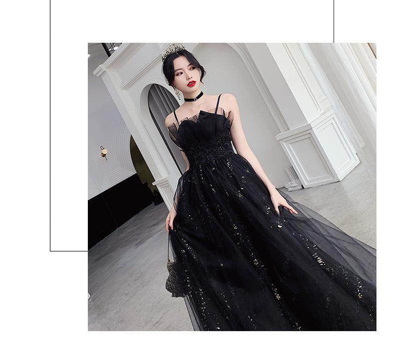 Black Evening Dress Temperamental Minority High-end - Magellan Fashion Shop