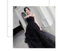 Black Evening Dress Temperamental Minority High-end - Magellan Fashion Shop