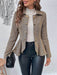 Women's Lapel Ruffled Slim Double-breasted Blazer - Magellan Fashion Shop