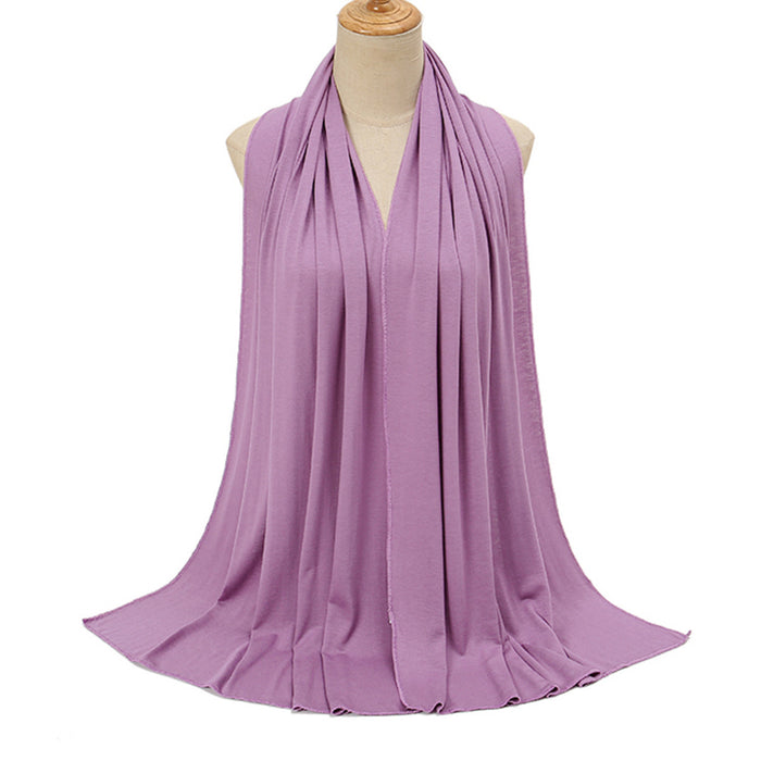 Solid Color Cotton Warm Shawl