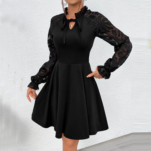 Design Lace Long Sleeve Dress Tether - Magellan Fashion Shop