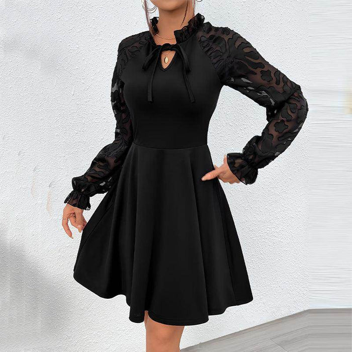 Design Lace Long Sleeve Dress Tether - Magellan Fashion Shop