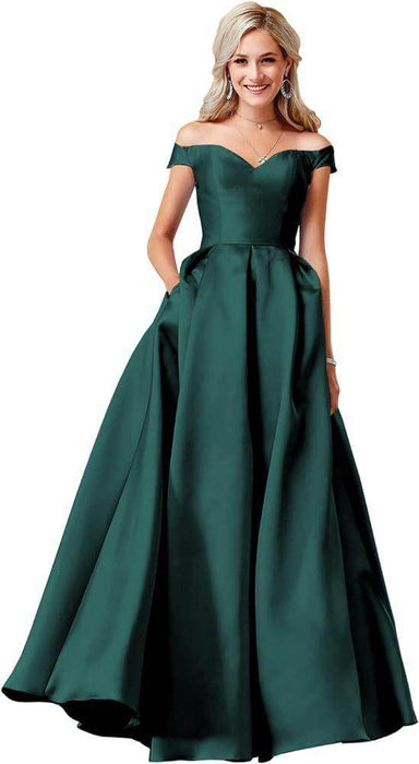 Off-the-shoulder Ball Gown Long - Magellan Fashion Shop