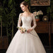 Primary Wedding Dress Long Sleeve French Style - Magellan Fashion Shop