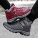 Winter Boots Women Men Warm Plush Velcro Snow Boots Climbing Hiking Shoes - Magellan Fashion Shop