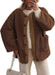 Women's Warm Winter Collarless Jacket - Magellan Fashion Shop