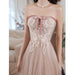 Elegant Tube Lace Sequined Ball Gown Pageantry Gown Prom gown - Magellan Fashion Shop