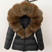 Short Women's Thickened Slim Fit Waist-tight Fur Down Jacket - Magellan Fashion Shop