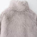 Women's Fashion Simple Leather Fur Coat - Magellan Fashion Shop