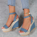 High Heel Denim Fabric Ankle-strap Sandals Women - Magellan Fashion Shop