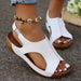 New Summer Wedges Sandals With Elastic Band Design Casual Fish Mouth Shoes For Women - Magellan Fashion Shop