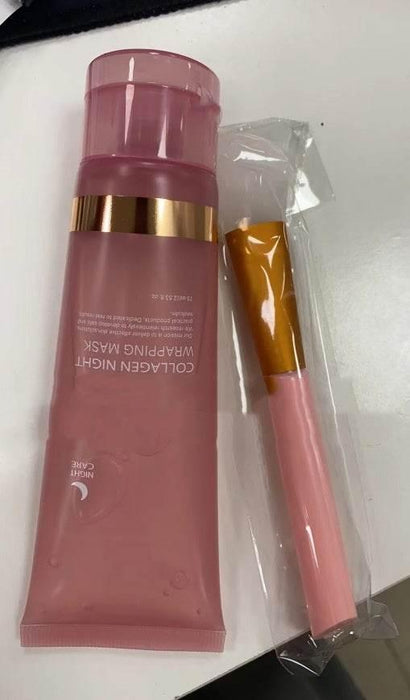 Face Night Mask Collagen Wrapping Mask Natural Ingredients Firming Elasticity & Hydration Anti-wrinkle - Magellan Fashion Shop