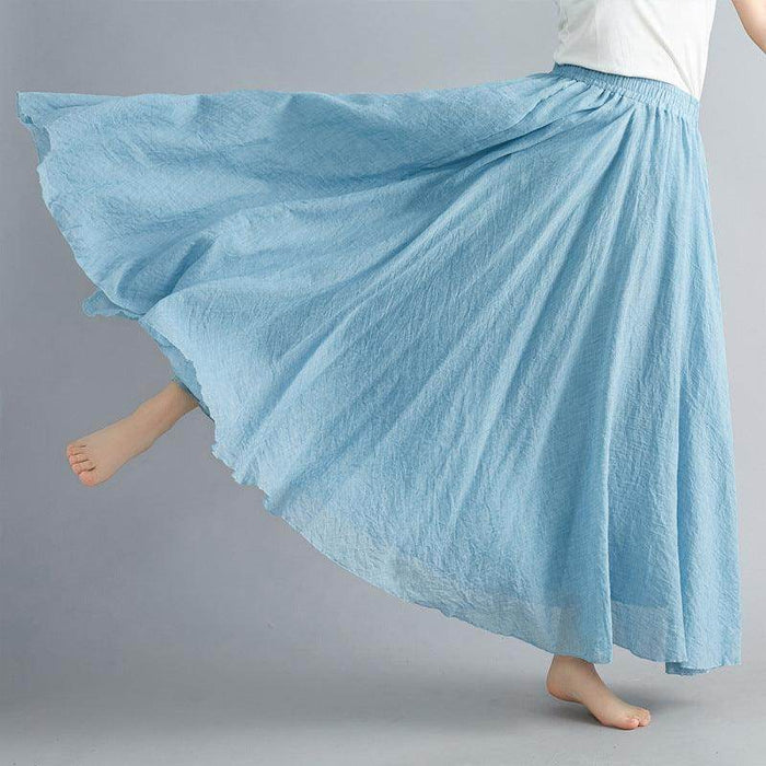 Lady Literature Plus Size Cotton And Linen Skirt - Magellan Fashion Shop