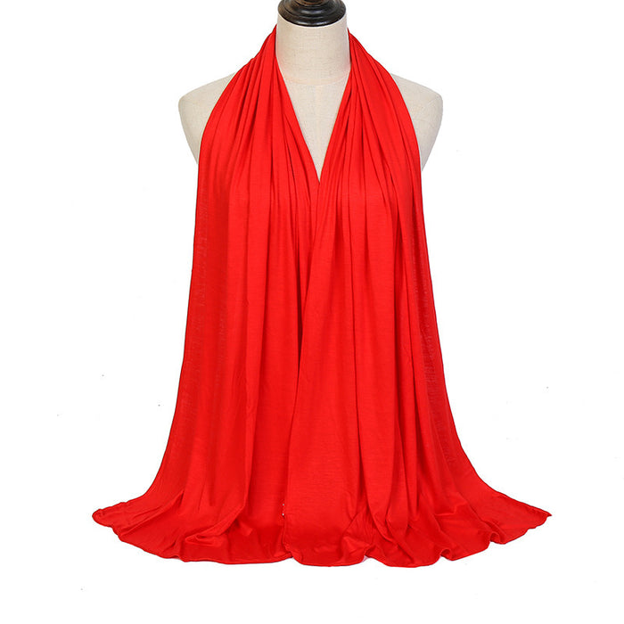 Solid Color Cotton Warm Shawl