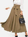 High Waist Slimming Front Lace-up A- Line Dress - Magellan Fashion Shop