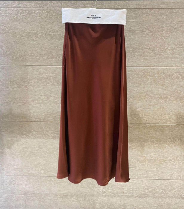 Satin Temperament Skirt - Magellan Fashion Shop