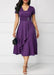 Independent Station Fashion Elegant Asymmetry Large Skirt V-neck Dress Party Evening Dress - Magellan Fashion Shop