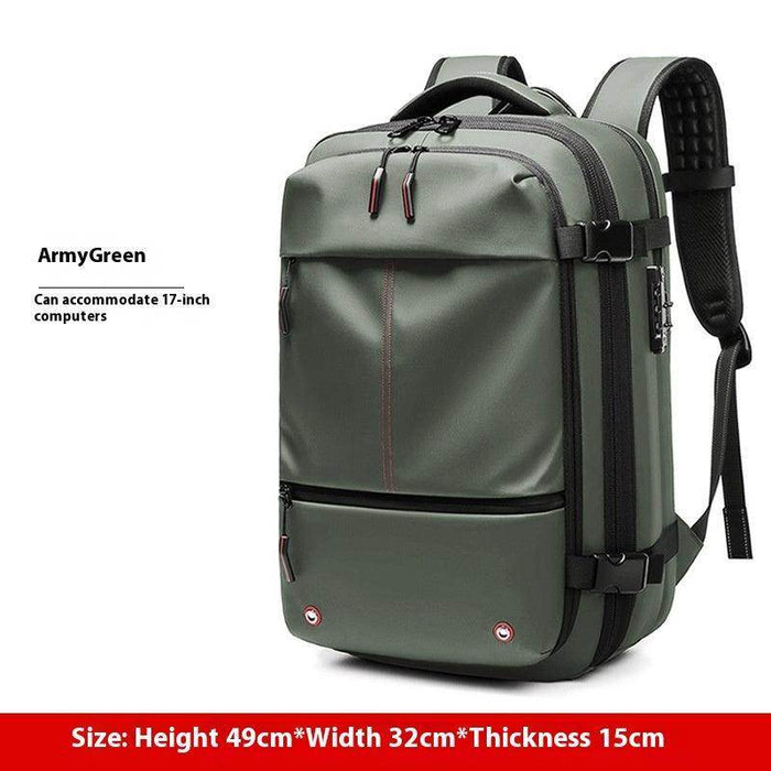 Travel Backpack Men's Business Multifunction Computer Bag Vacuum Compression Large-capacity Backpack - Magellan Fashion Shop