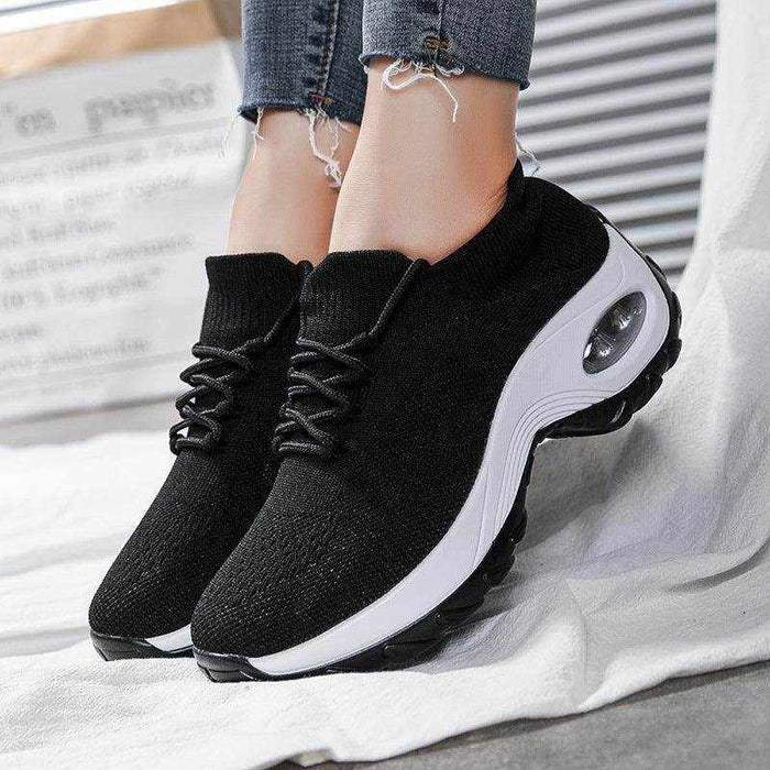 Sports shoes women flying knit socks shoes shaking shoes - Magellan Fashion Shop