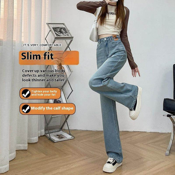 Autumn And Winter Narrow Loose Straight Jeans For Women - Magellan Fashion Shop