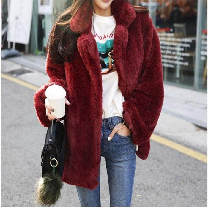Winter Korean Female Fur Coat Short Soft Rabbit Fur Jacket - Magellan Fashion Shop