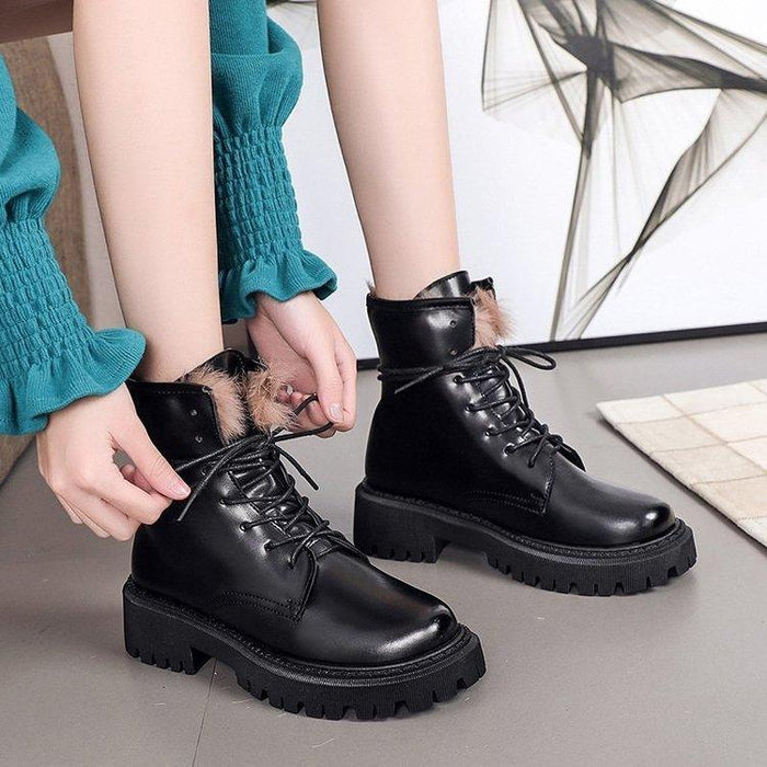 Autumn and Winter Rabbit Fur Warm Boots – Non-Slip and Cozy Footwear for Men and Women" - Magellan Fashion Shop