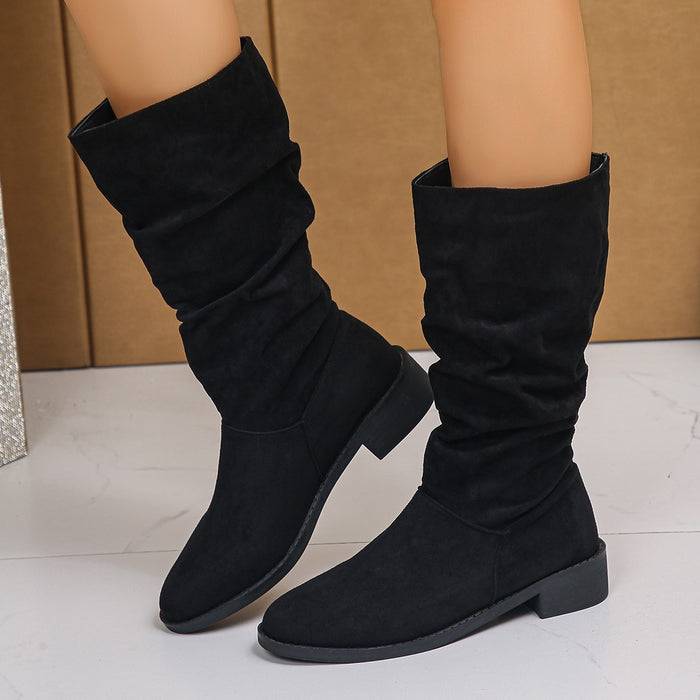 Women's suede boots plus size