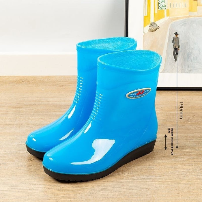 Women's Casual Rain Boots Middle Tube Non-slip