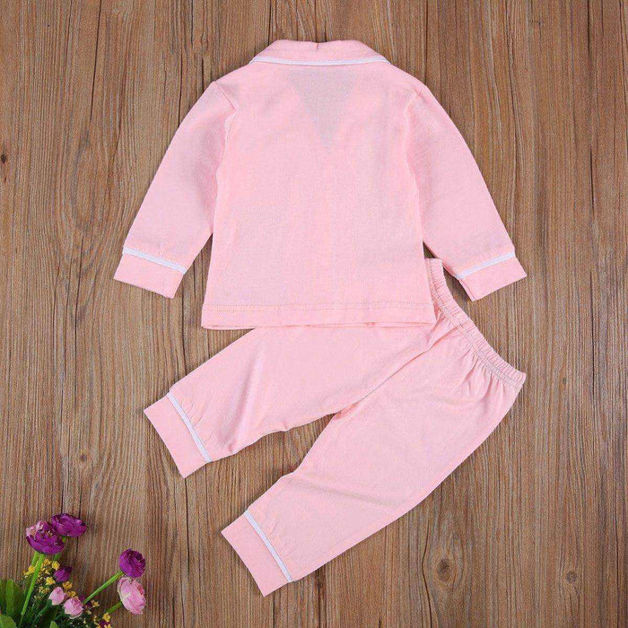 Cotton Two Piece Pajama Sets Toddler Kids Baby Girl Boy - Magellan Fashion Shop