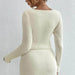 Women's Knitted Solid Color Top Sweater Dress Two-piece Set - Magellan Fashion Shop