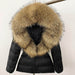 Short Women's Thickened Slim Fit Waist-tight Fur Down Jacket - Magellan Fashion Shop
