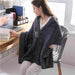 Winter office warm multifunctional cape blanket in soft, fluffy flannel fabric
