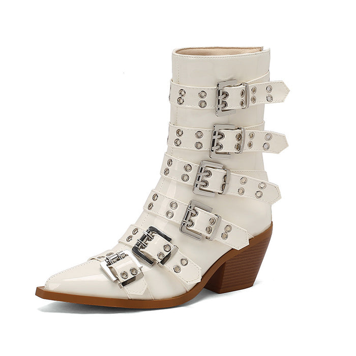 Autumn And Winter Pointed Knight Women's Boots